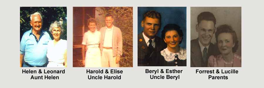 Helen, Harold, Beryl and Forrest Edgell