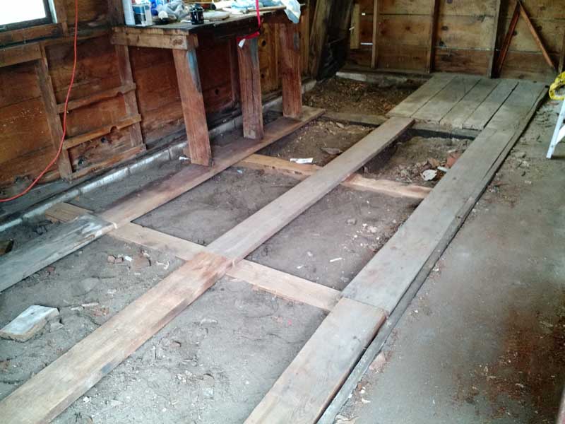 Base of new floor