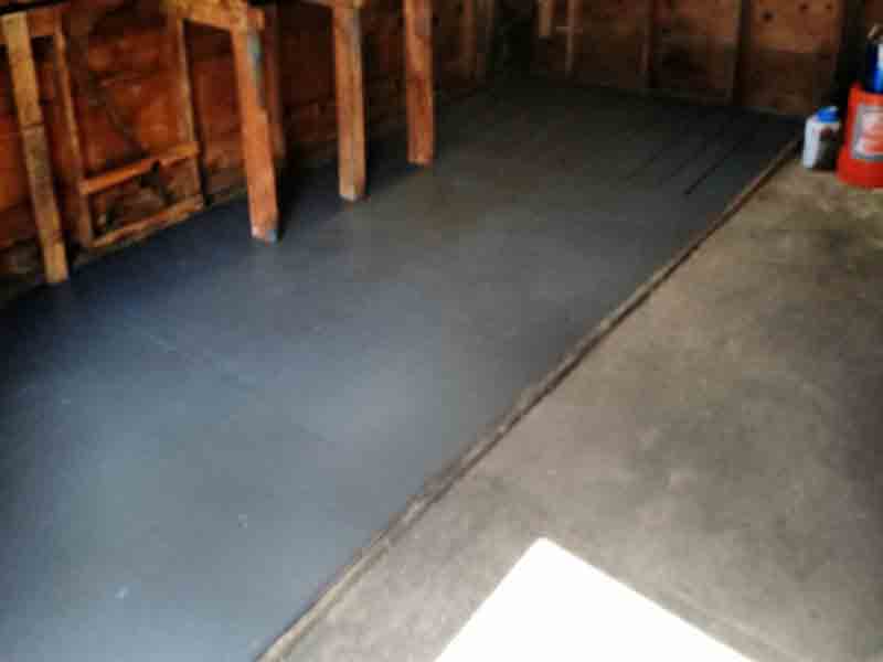 New garage floor