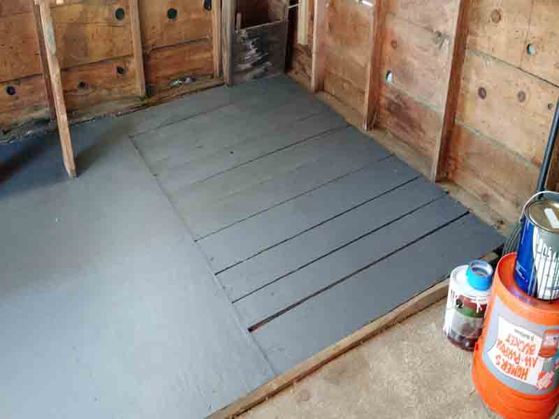 New garage floor