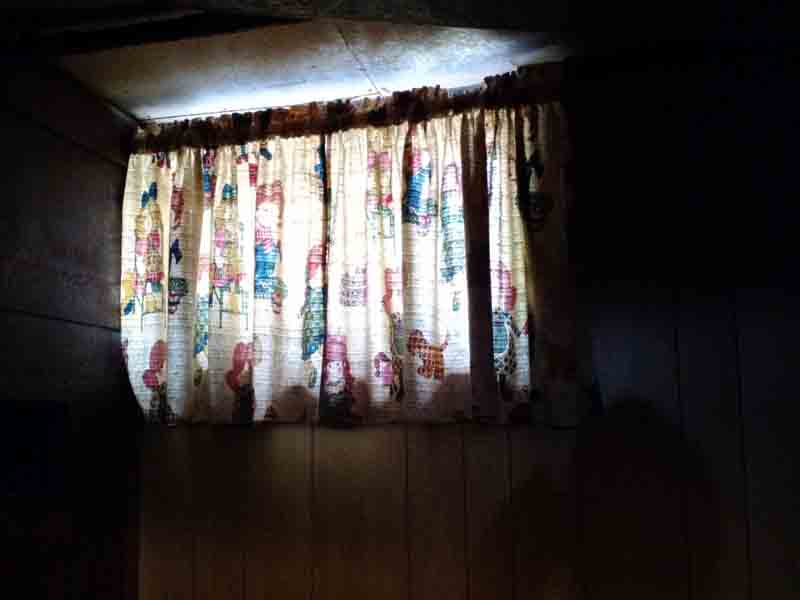 Window curtains downstairs