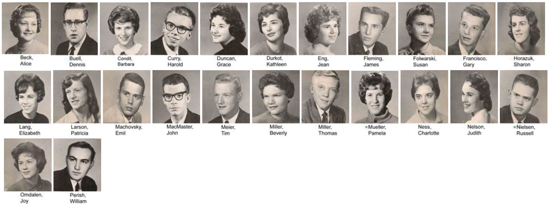 Missing Marshallites from class of 1961