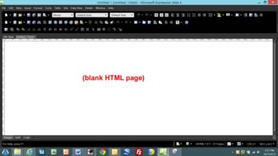 blank html page