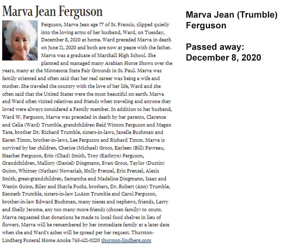Marva Trumble Ferguson