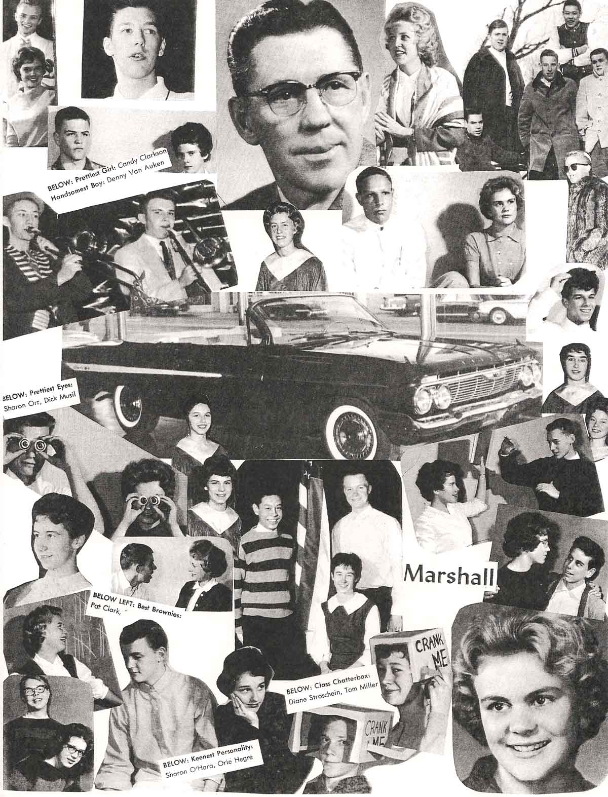Marshall HS Yearbook Photos collage