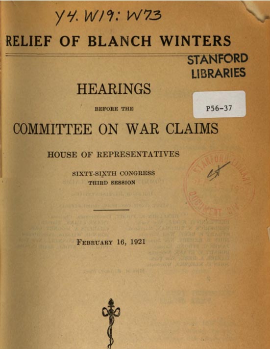Committee on Blance Winters